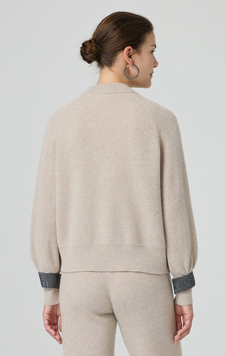 Wool V-Neck Button Cardigan - serathinan 