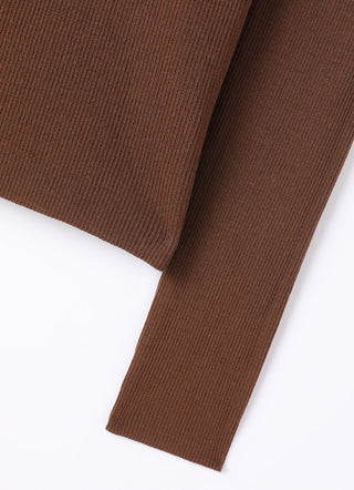 Wool Polo Knit with Beaded Details