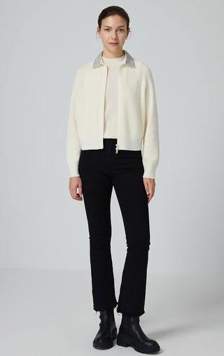 Wool Zip-Up Knit Jacket - serathinan 