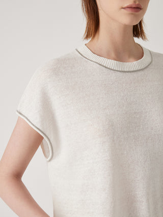 Women's Round neck linen top