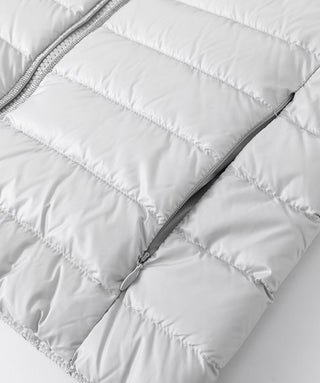 Cashmere & Goose Down Hooded Knit Jacket