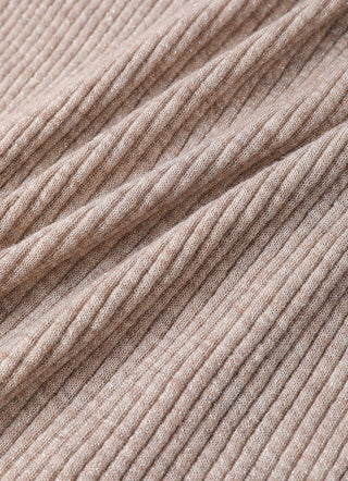 Wool Blend Slim-Fit Ribbed V-Neck Cardigan