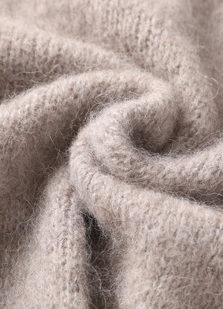 Cashmere-Blend Hooded Coat with shiny zipper
