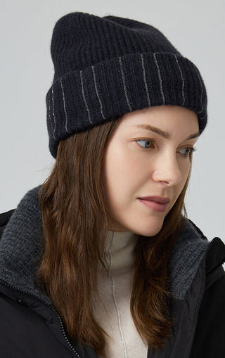 Luxury Women's 100% Pure Cashmere  Beanie