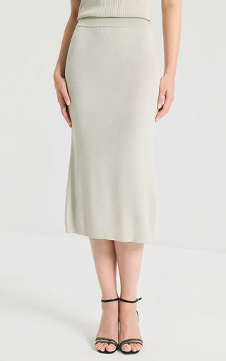 Wool Silk Blend Knit Mermaid Skirt
