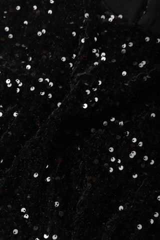 Women’s Sequin Panel Chiffon Dress