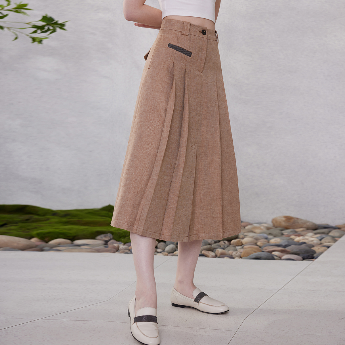 Women's Clothing Spring Summer Linen Skirt K2118W