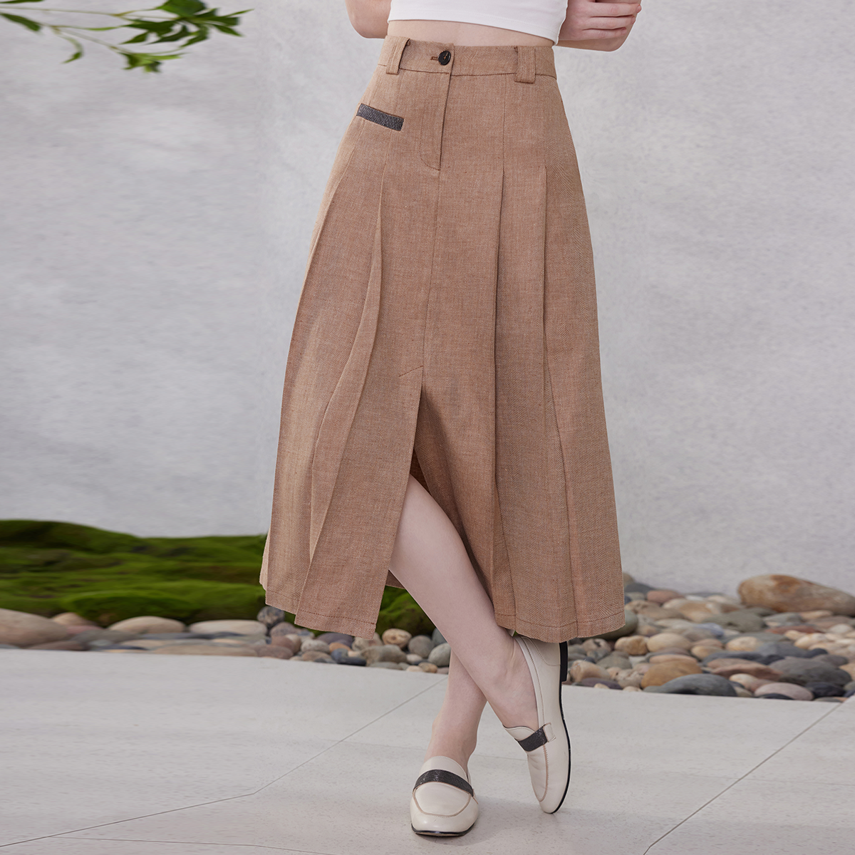 Women's Clothing Spring Summer Linen Skirt K2118W