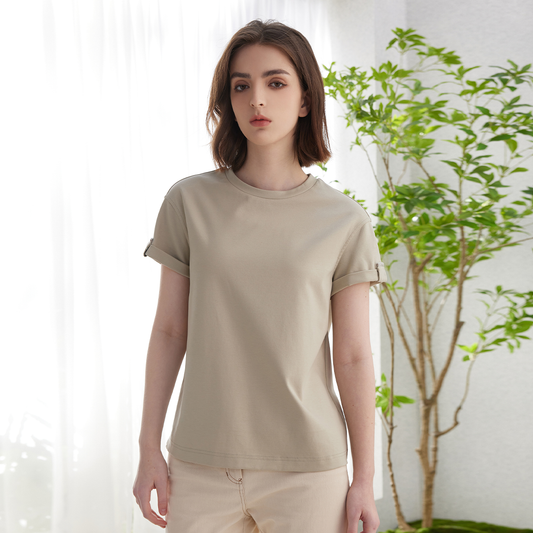 Women's  cotton Short Sleeve T-shirt Top