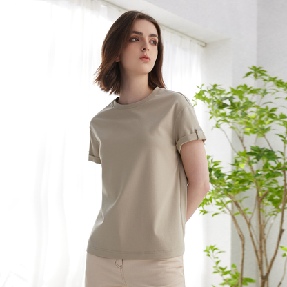 Women's  cotton Short Sleeve T-shirt Top K2123L