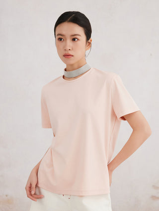 Women's Clothing Cotton Collar Design Short-Sleeved T-Shirt
