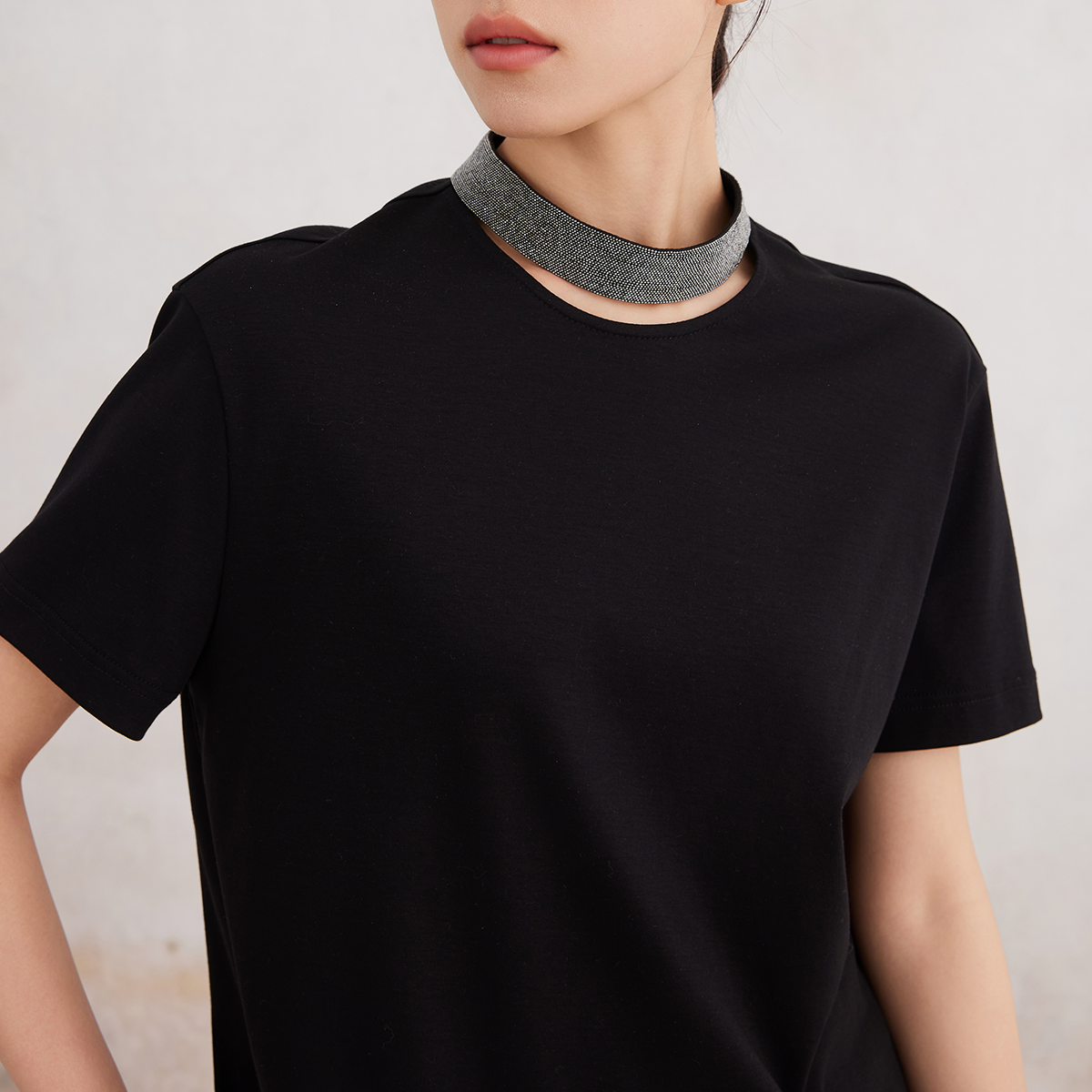 2025 Women's Clothing Cotton Collar Design Short-Sleeved T-Shirt K3122W