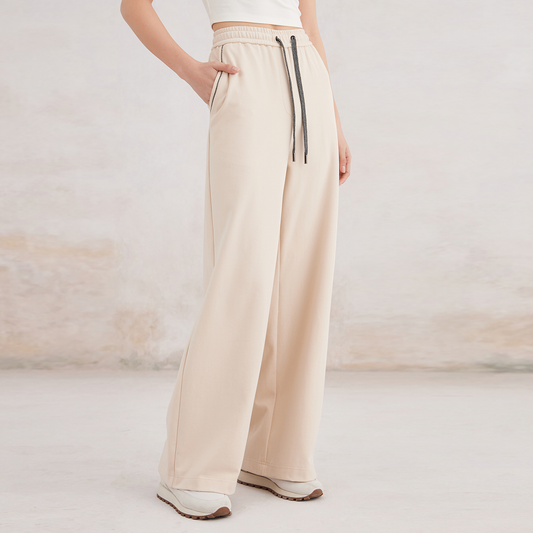 2025 Women's simple solid straight leg pants