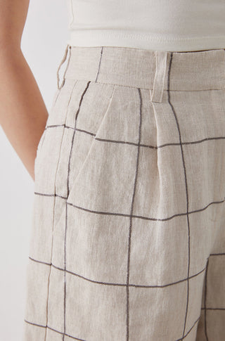 Women’s  Linen Cotton Blend Shorts