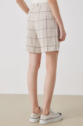 Women’s  Linen Cotton Blend Shorts