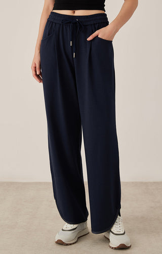 Combed Cotton Relaxed Fit Drawstring Pants