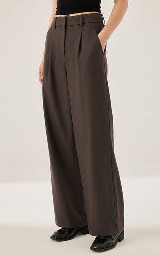 Women’s Wool-Blend Wide-Leg Trousers