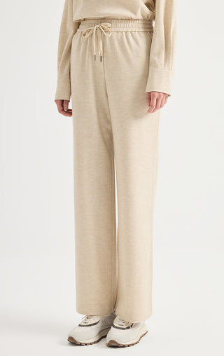 Australian Wool Wide-Leg Drawstring Pants