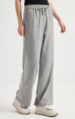 Australian Wool Wide-Leg Drawstring Pants