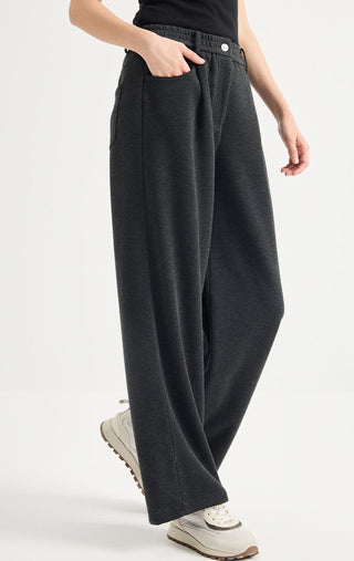 Wool-Blend Wide-Leg Pants