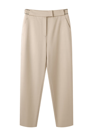 Wool Blend Tapered Pants