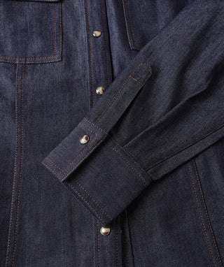 Dark Denim Women's Bow-Tie Shirt