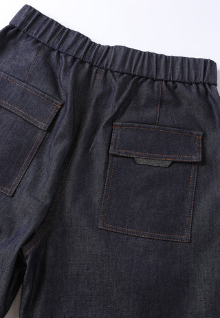 Dark Wash Women's Relaxed Straight-Leg Denim Pants