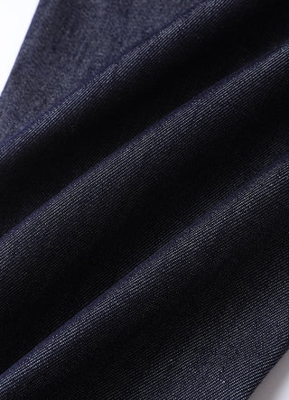 Dark Wash Women's Relaxed Straight-Leg Denim Pants