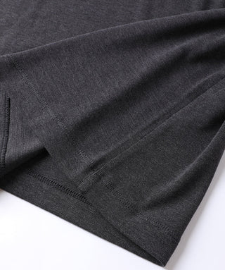 Tencel Blend Women's Mock Neck Knit Top with Pocket Detail