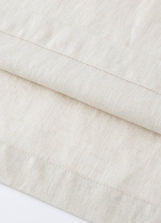 Linen Metallic-Fiber Shirt Dress