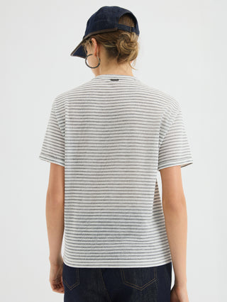 Metallic Stripe T Shirt