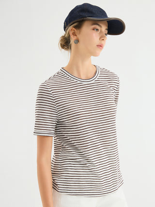 Metallic Stripe T Shirt