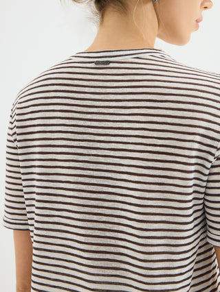 Metallic Stripe T Shirt
