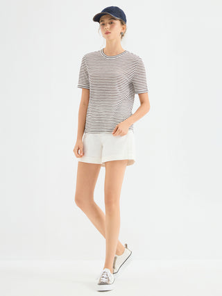 Metallic Stripe T Shirt
