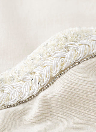 Embellished Trim Ribbed Top