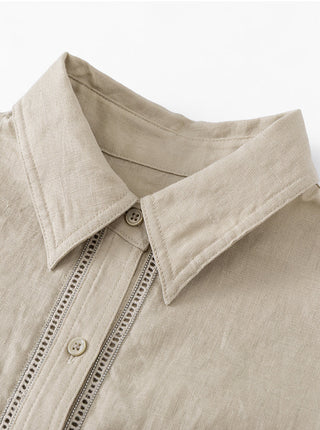Linen Sleeveless Shirt