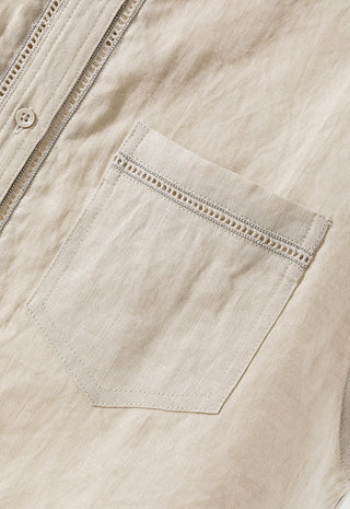 Linen Sleeveless Shirt