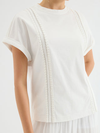 Contrast Trim Short Sleeve Top