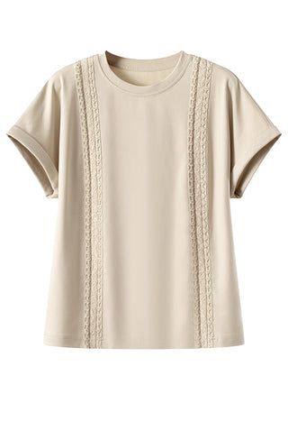 Contrast Trim Short Sleeve Top