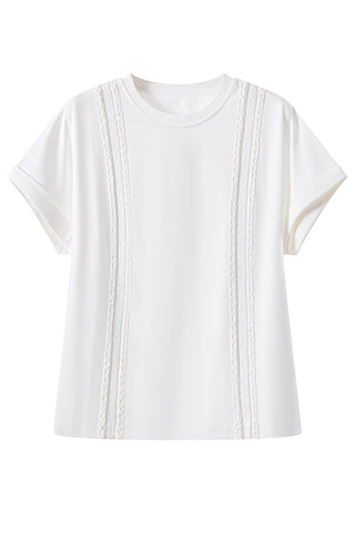 Contrast Trim Short Sleeve Top