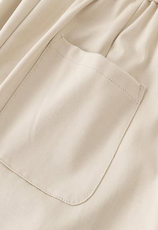 Cotton Modal Lace Trim Bermuda Shorts