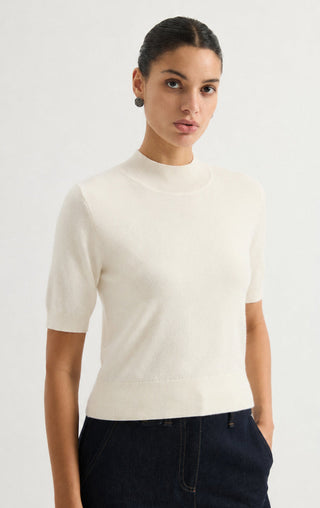 Women’s Cashmere Blend High Neckline Knit Sweater