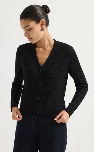 Women’s Cashmere Blend Cable Knit Cardigan
