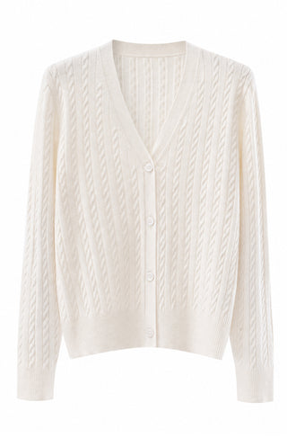 Women’s Cashmere Blend Cable Knit Cardigan