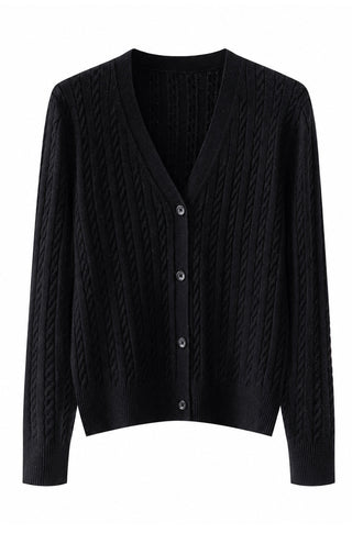 Women’s Cashmere Blend Cable Knit Cardigan