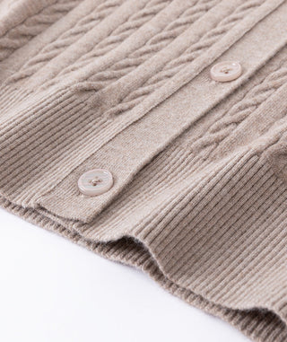 Women’s Cashmere Blend Cable Knit Cardigan
