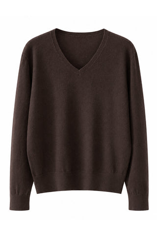 Women’s Cashmere Blend V Neck Knit Pullover
