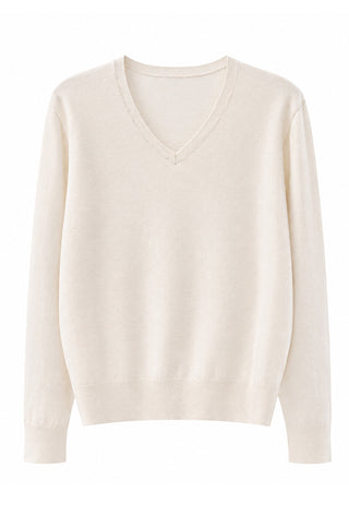 Women’s Cashmere Blend V Neck Knit Pullover