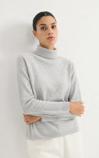 Women's Cashmere Blend Turtleneck Knit Sweater