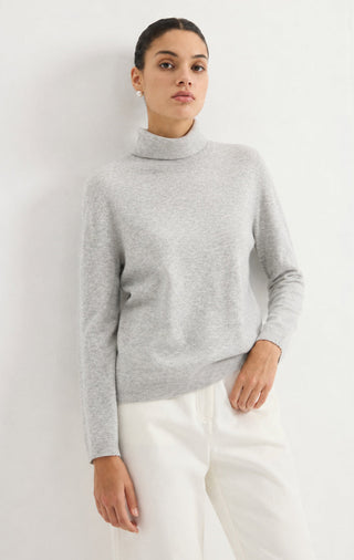 Women's Cashmere Blend Turtleneck Knit Sweater